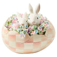 Cuddle Decor MacKenzie Childs Rosy Check Peekaboo Egg front
