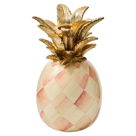 Cuddle Decor MacKenzie Childs Rosy Pineapple Candle Holder