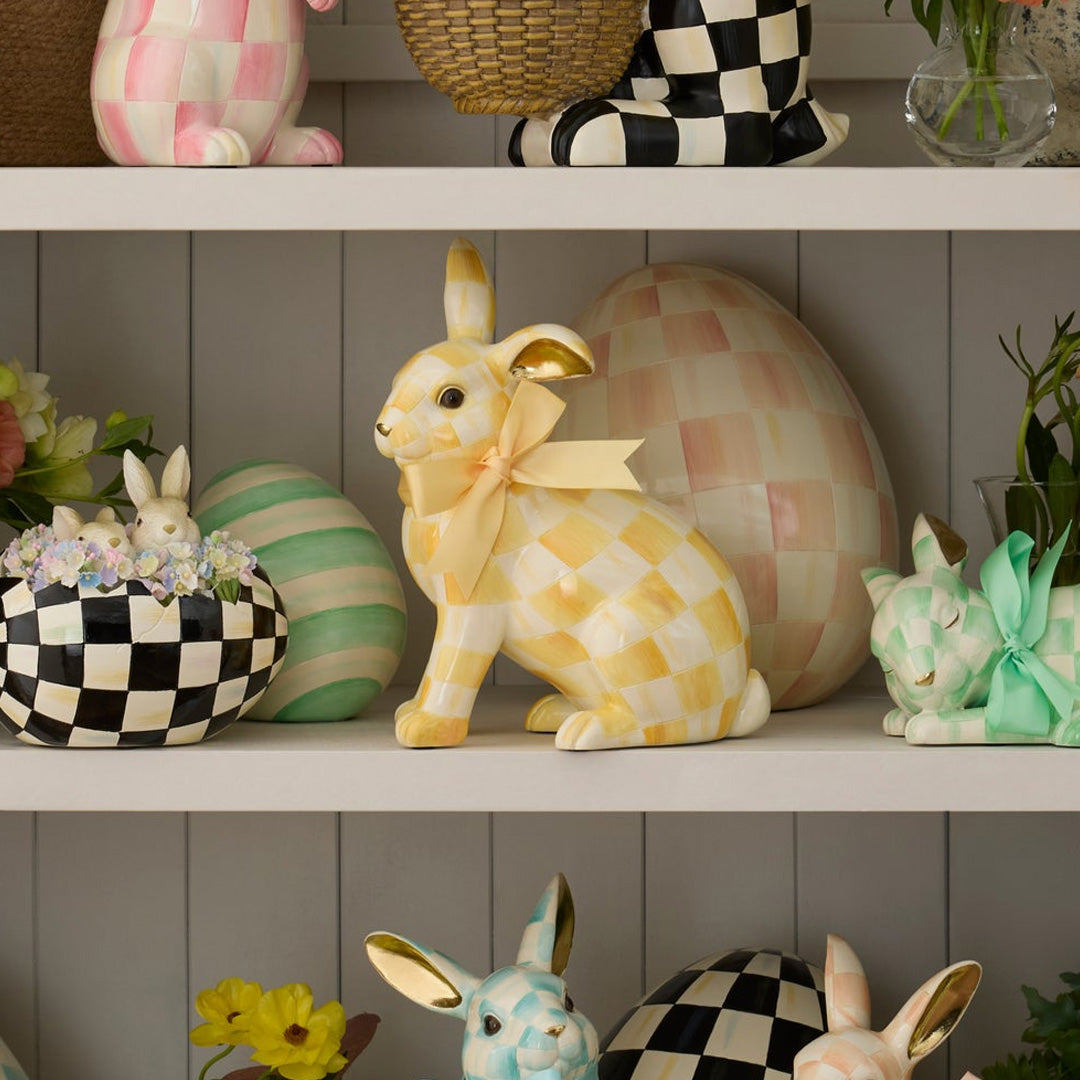 Cuddle Decor MacKenzie Childs Sunshine Check Buster Bunny lifestyle 2