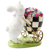 Cuddle Decor MacKenzie Childs Frolic Spring Bunny Egg Cart back
