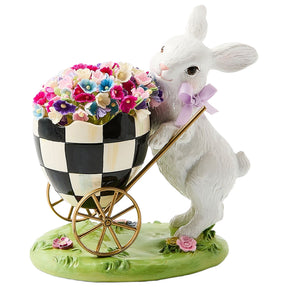 Cuddle Decor MacKenzie Childs Frolic Spring Bunny Egg Cart front