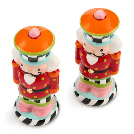 Cuddle Decor Mackenzie Childs Confetti Nutcracker Salt and Pepper - Set of 2 top