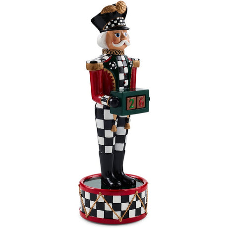 Cuddle Decor Mackenzie Childs Countdown Musical Nutcracker 12.2" side