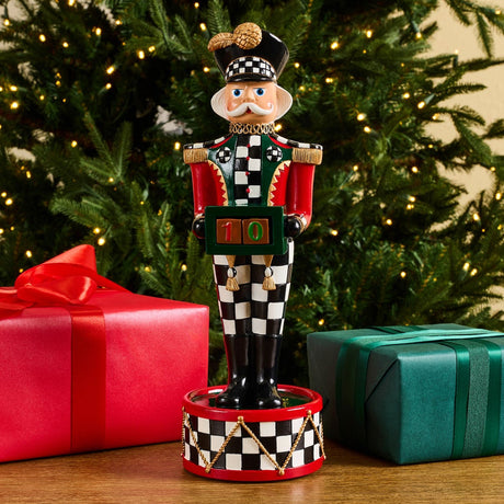 Cuddle Decor Mackenzie Childs Countdown Musical Nutcracker 12.2" lifestyle