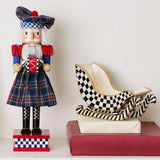 Cuddle Decor Mackenzie Childs Courtly Check Capiz Sleigh 9.25" lifestyle