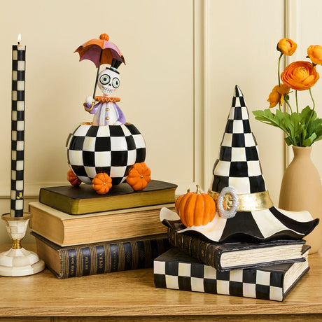 Cuddle Decor Mackenzie Childs Courtly Check Skeleton Carriage 11.5" lifestyle