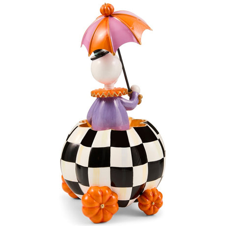 Cuddle Decor Mackenzie Childs Courtly Check Skeleton Carriage 11.5" back