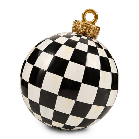 Cuddle Decor Mackenzie Childs Courtly Check Small Tabletop Ornament 7" front