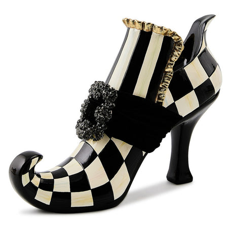 Cuddle Decor Mackenzie Chids Courtly Check Witch's Shoe 10" front