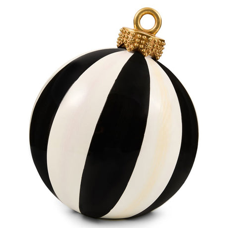 Cuddle Decor Mackenzie Childs Courtly Stripe Medium Tabletop Ornament 10" front