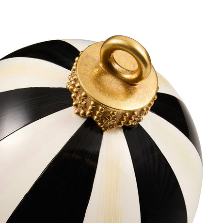 Cuddle Decor Mackenzie Childs Courtly Stripe Medium Tabletop Ornament 10" close up