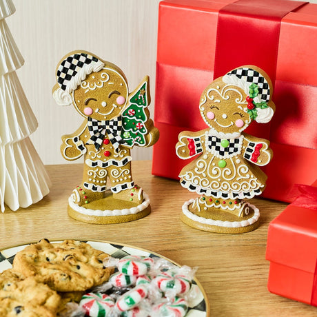 Cuddle Decor Mackenzie Childs Gingerbread Boy 6" set lifestyle