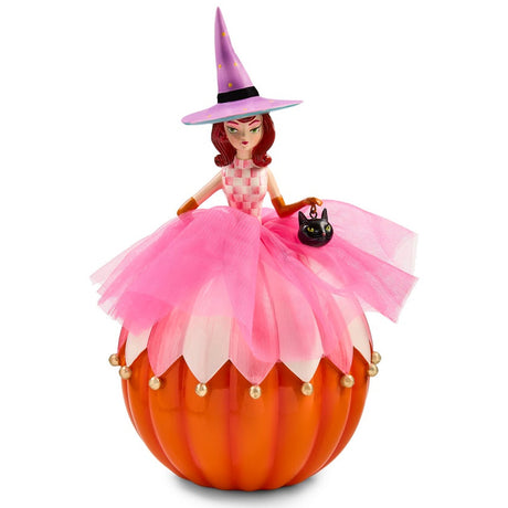 Cuddle Decor mackenzie Childs Glam 'o' ween Pumpkin Witch 12.25" front