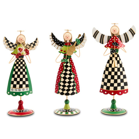 Cuddle Decor Mackenzie Childs Rejoicing Tin Angels - Set of 3 front