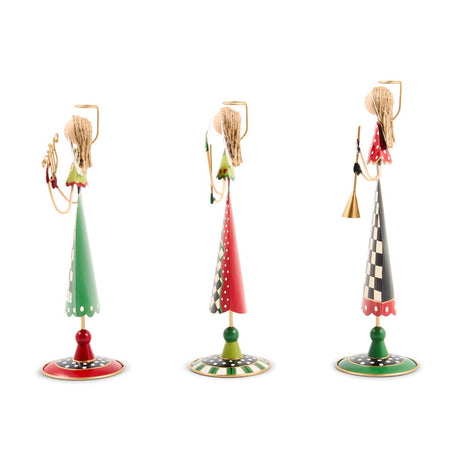 Cuddle Decor Mackenzie Childs Rejoicing Tin Angels - Set of 3 side