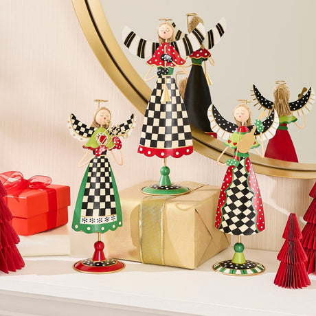 Cuddle Decor Mackenzie Childs Rejoicing Tin Angels - Set of 3 lifestyle