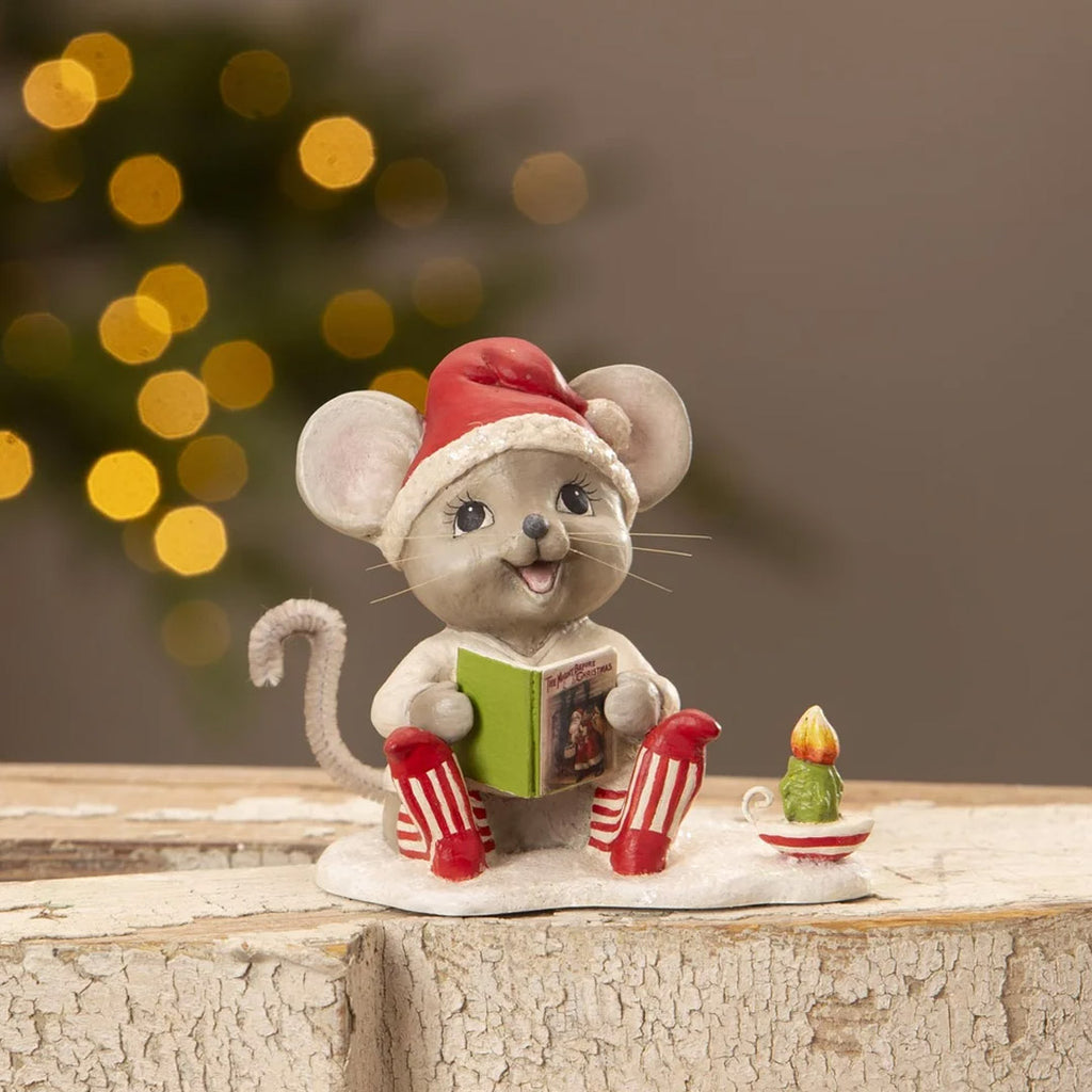 Bethany Lowe Manny Mouse with Candle front