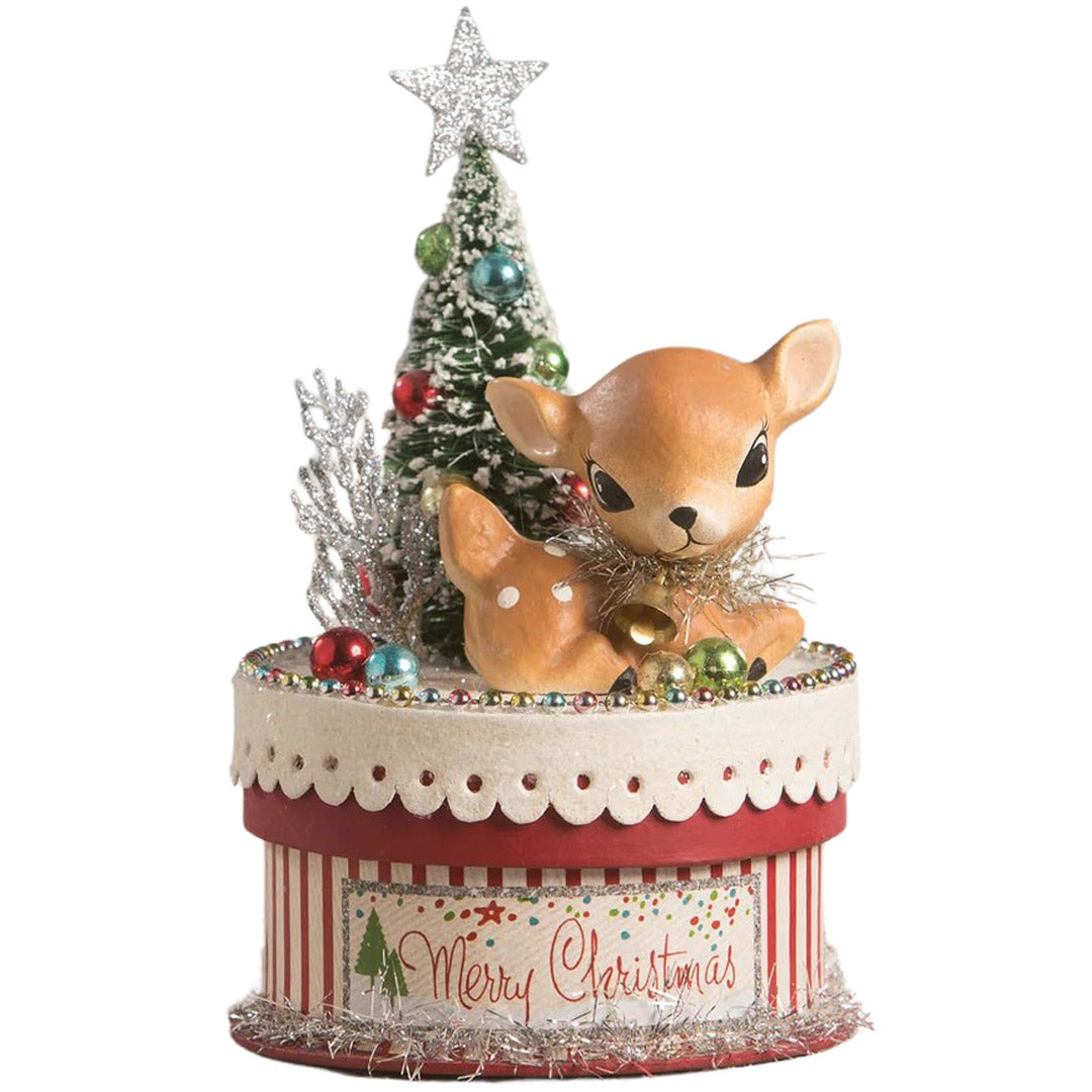 Merry & Bright Deer on Box