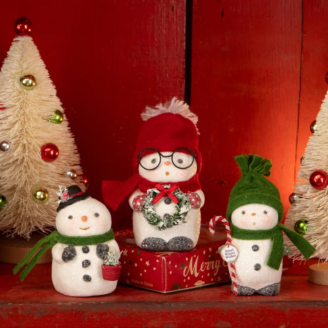 Cuddle Decor - Michelle Allen for Bethany Lowe Jolly Top Hat Snowboy 5