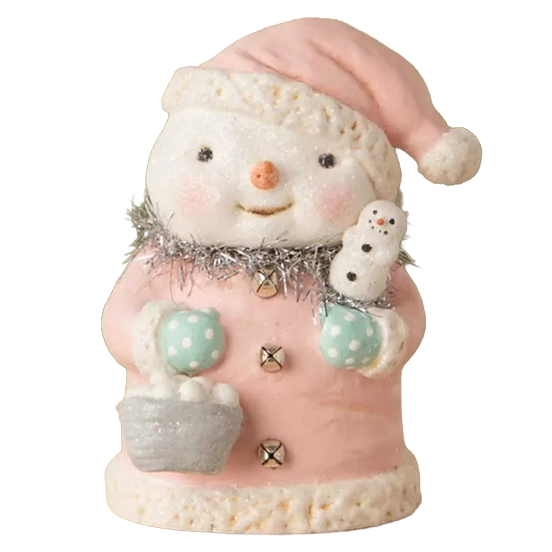 Cuddle Decor - Michelle Allen for Bethany Lowe Pretty in Pink Snowgirl 1