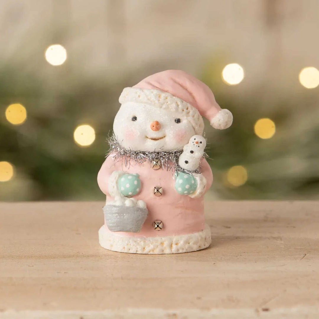 Cuddle Decor - Michelle Allen for Bethany Lowe Pretty in Pink Snowgirl 3