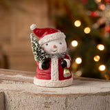 Cuddle Decor - Michelle Allen for Bethany Lowe Snowman in Santa Suit 3