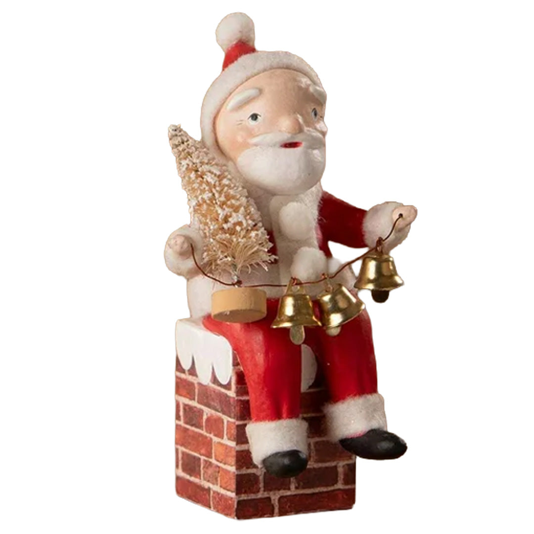 Cuddle Decor - Michelle Lauritsen for Bethany Lowe Santa on Chimney 1