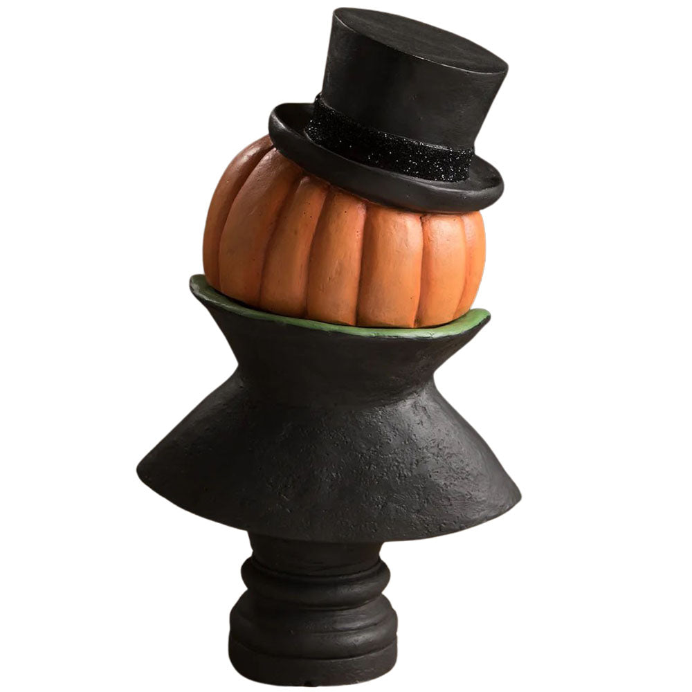 Bethany Lowe Designs Mr. Hall O' Lantern Halloween Figurine back