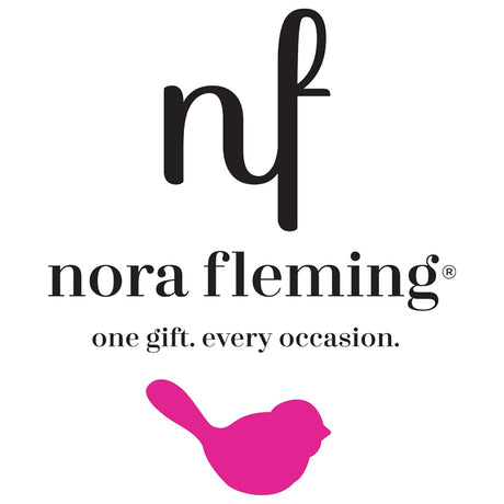 Nora Fleming totally rad (radish) logo