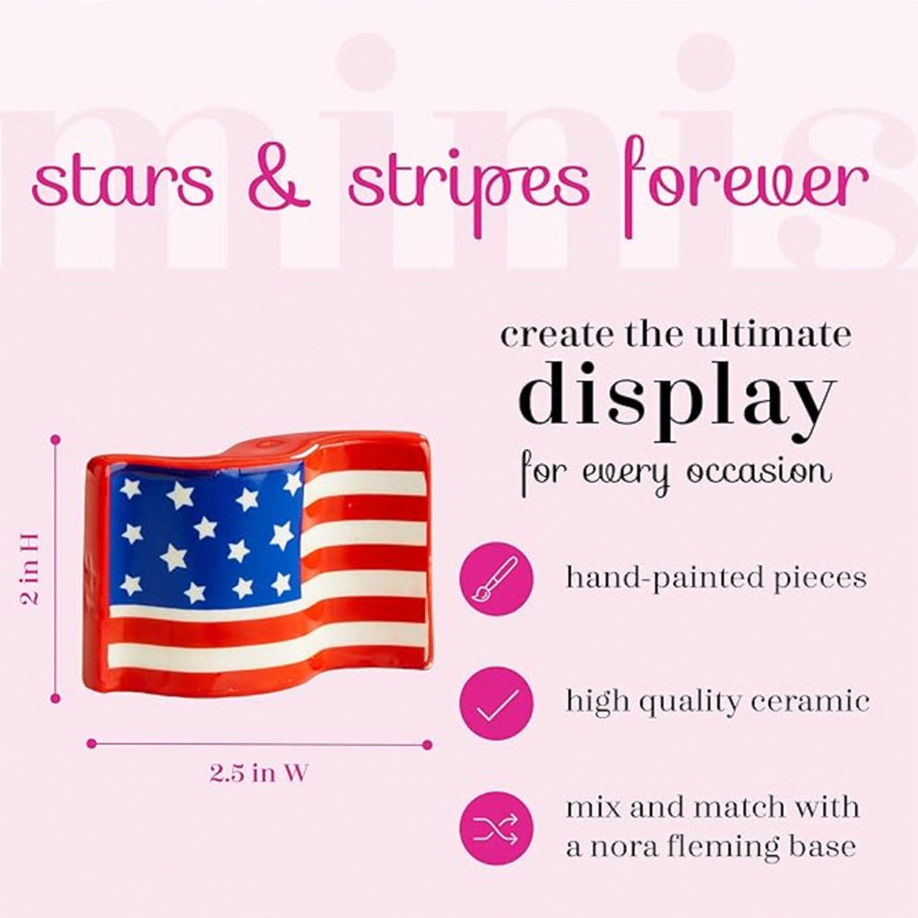 Nora Fleming American Flag Mini instruction 1