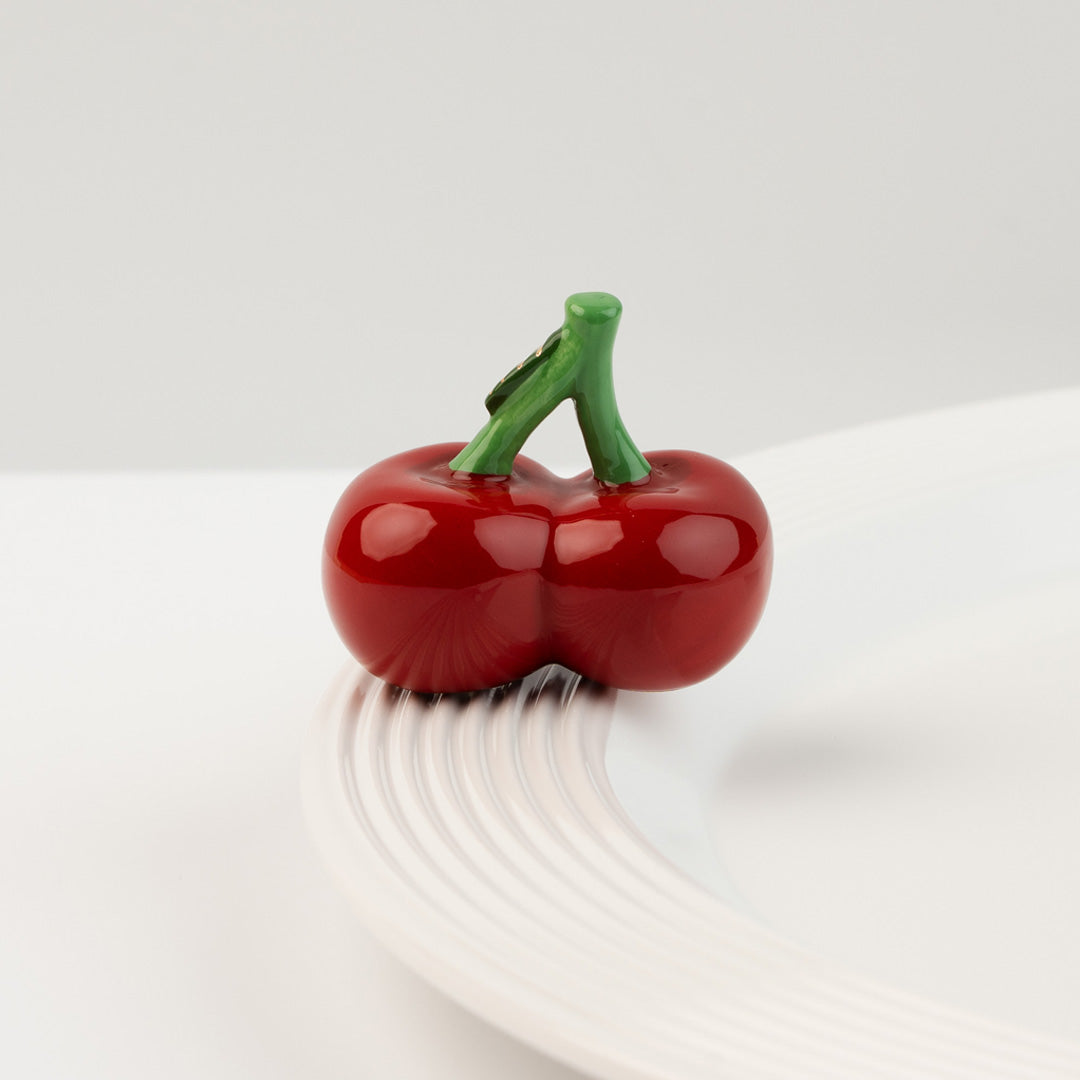 Cuddle Decor Nora Fleming cheery cherries (two cherries) 