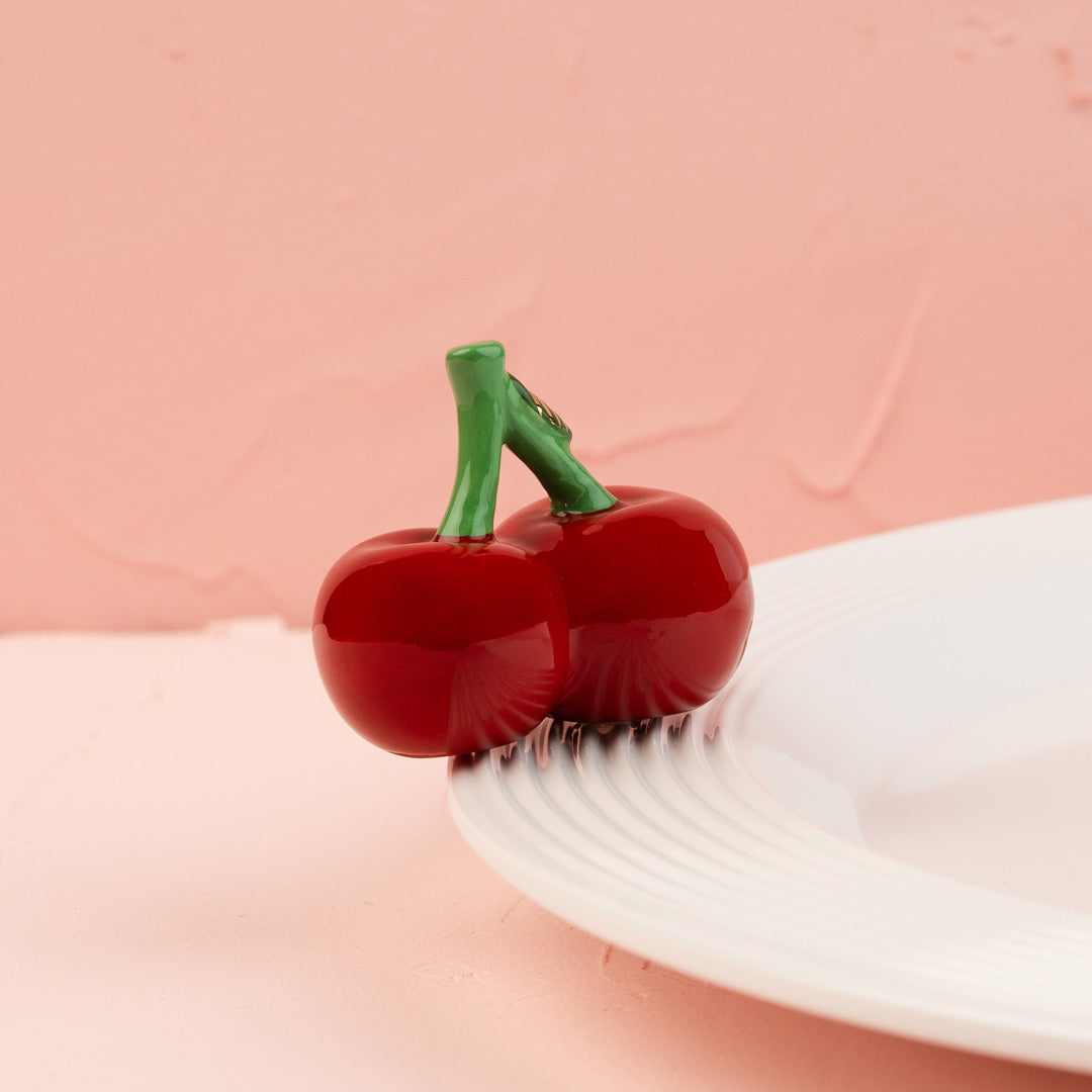Cuddle Decor Nora Fleming cheery cherries (two cherries)