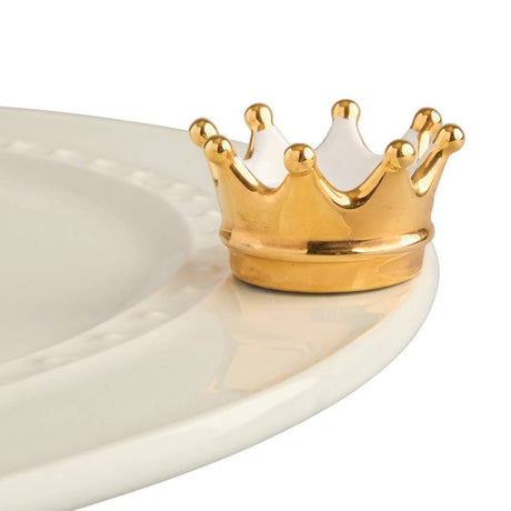 Nora Fleming Gold Crown enchanted front