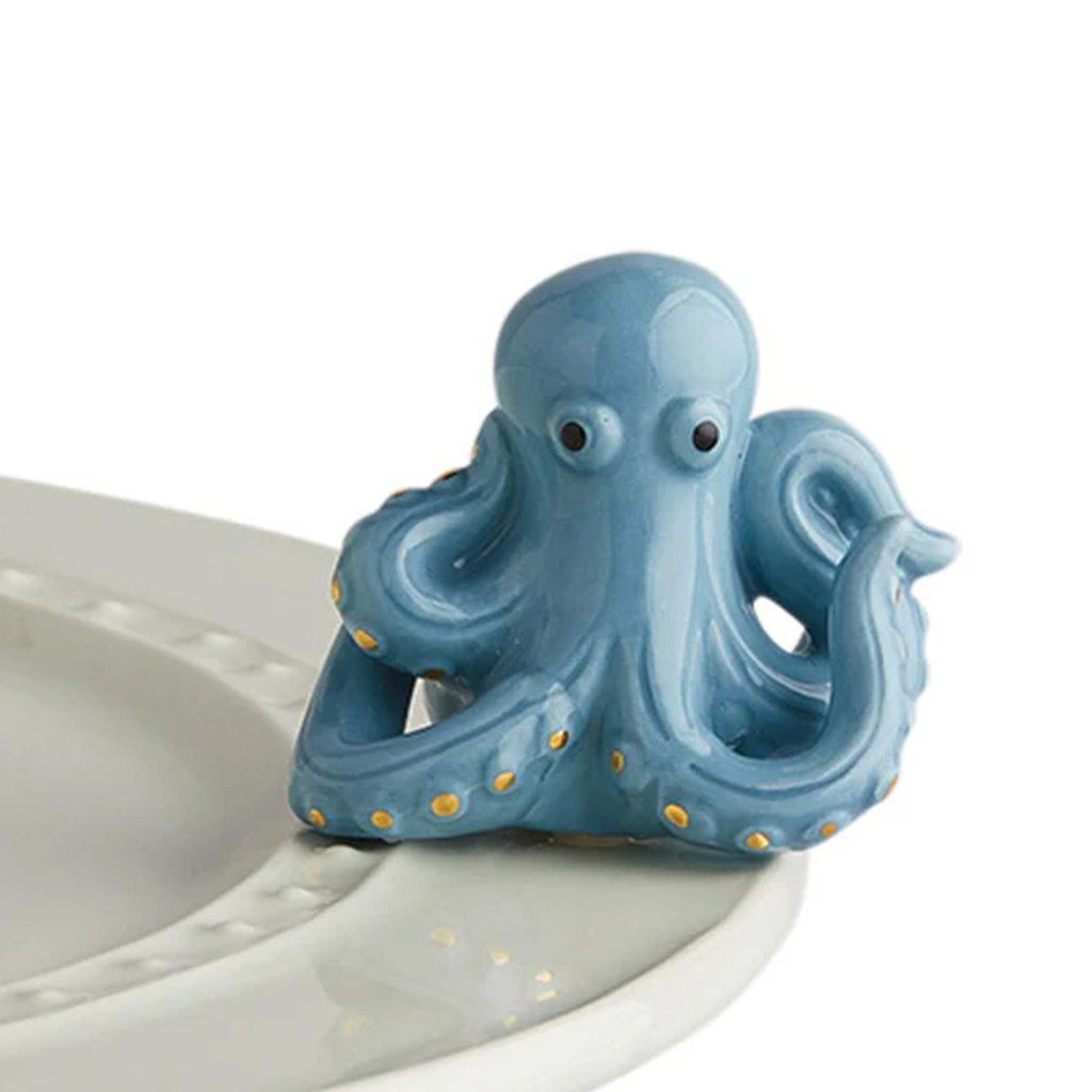 Nora Fleming Octopus Mini on the plate