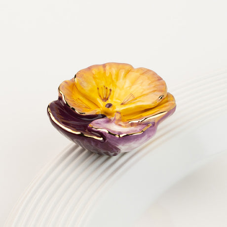 Cuddle Decor Nora Fleming pansy pop (garden flower)