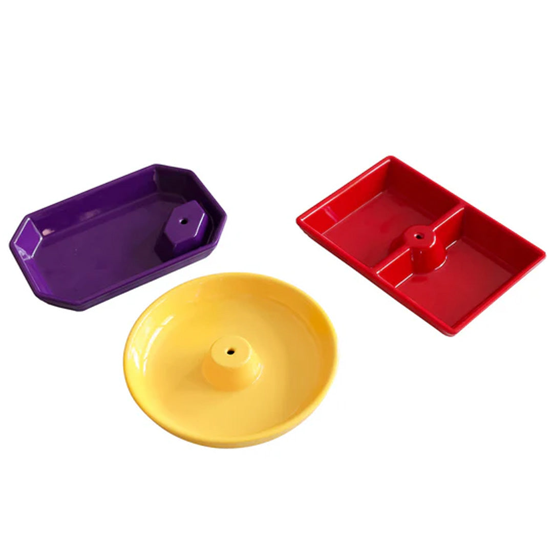 Nora Fleming Pinstripes Dainty Dishes Brights - Set of 3