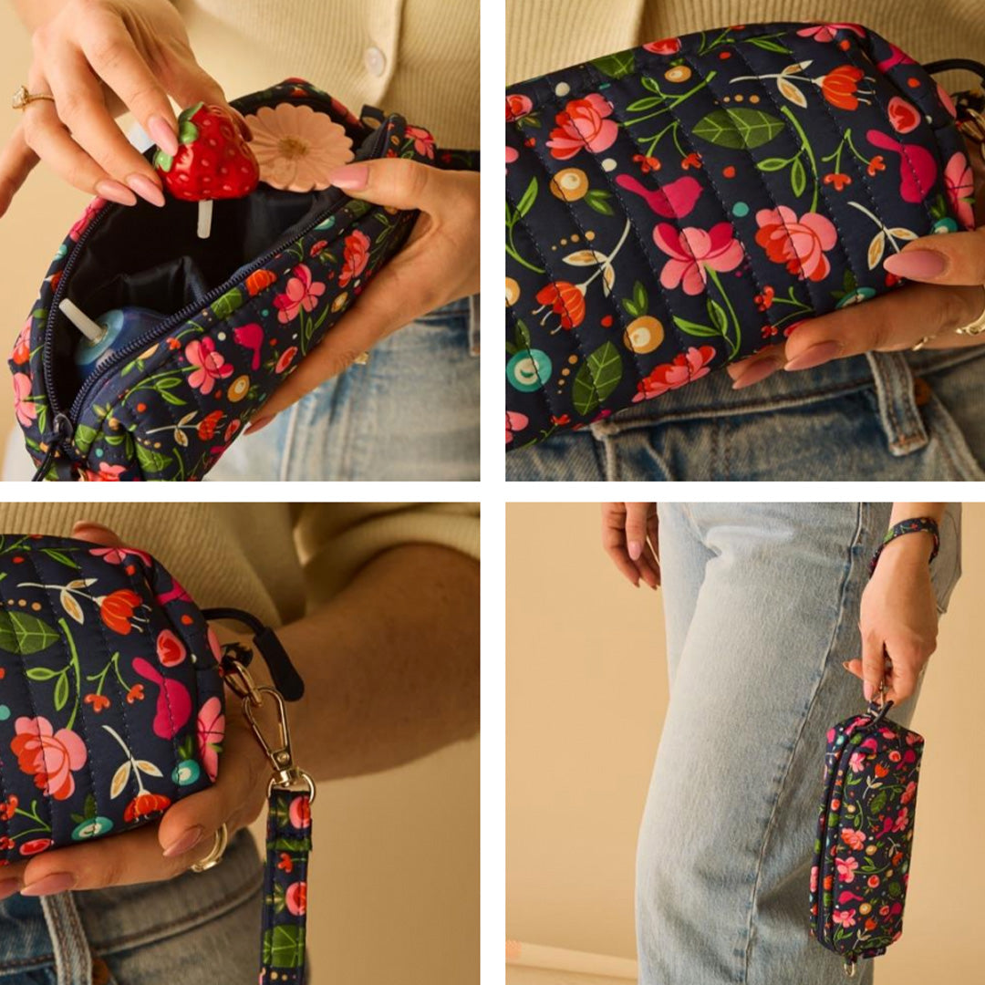Cuddle Decor Nora Fleming ready, set, mini! quilted mini travel bag FREE GIFT 2