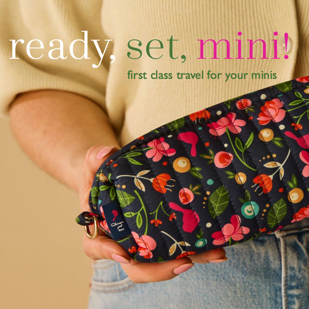 Cuddle Decor Nora Fleming ready, set, mini! quilted mini travel bag FREE GIFT 6