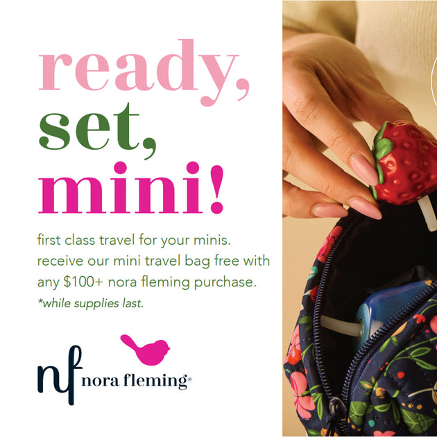 Cuddle Decor Nora Fleming ready, set, mini! quilted mini travel bag FREE GIFT