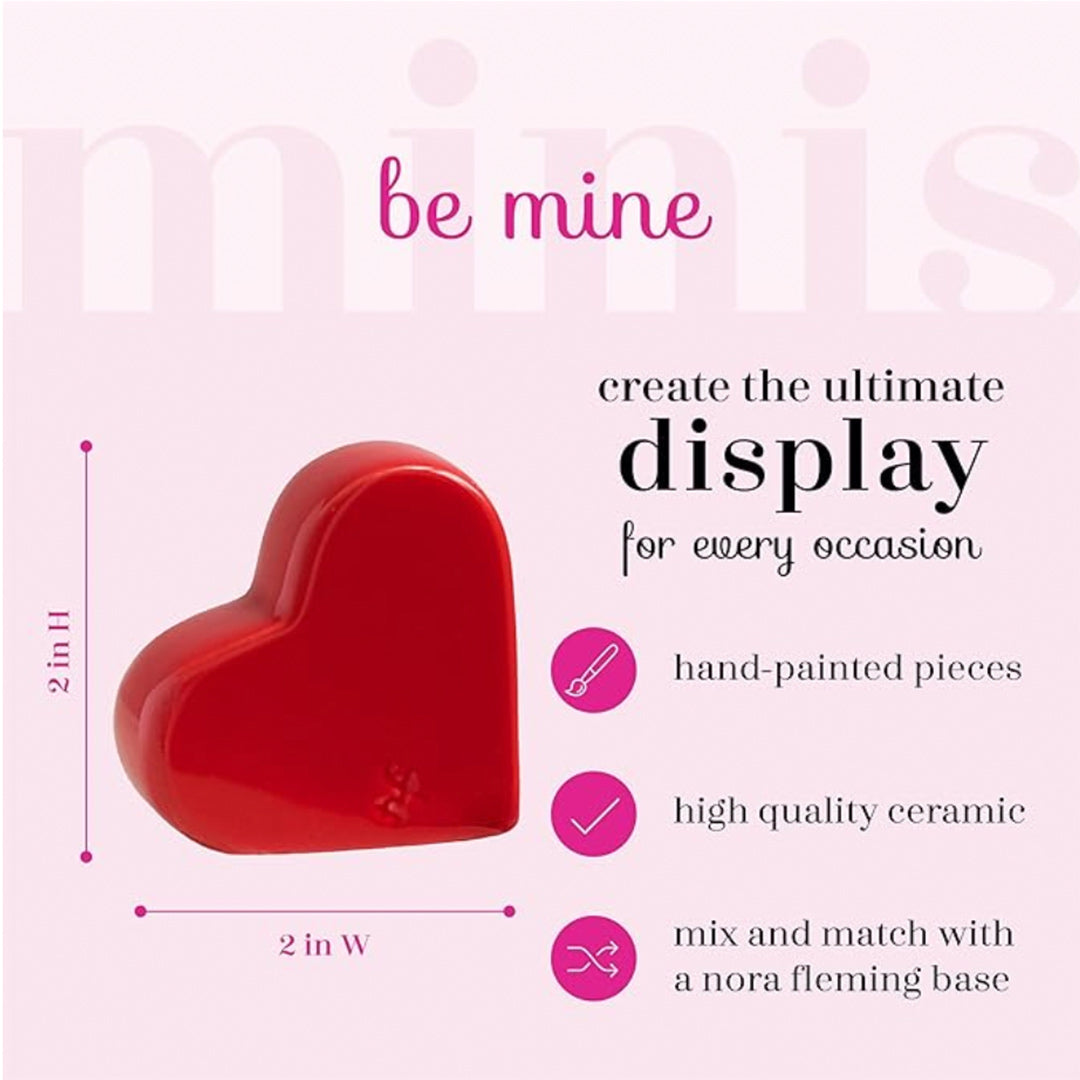 Nora Fleming Red Heart Mini instruction