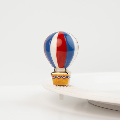 Nora Fleming red, white, and balloon (hot air balloon) 2