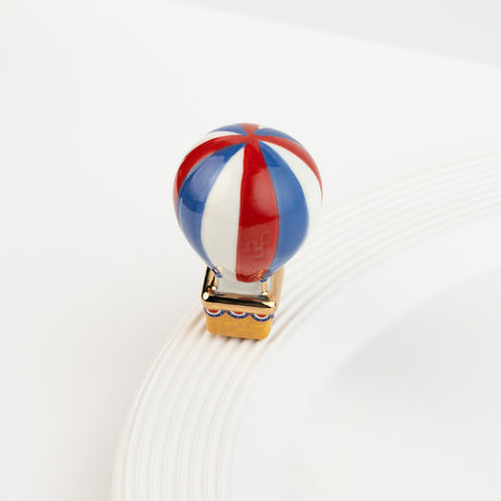 Nora Fleming red, white, and balloon (hot air balloon) 3