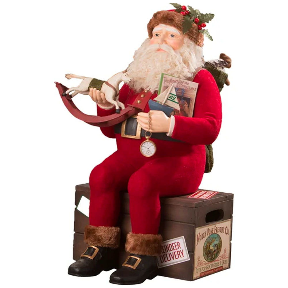 North Pole Freight Nast Santa Christmas Figurine by Bethany Lowe