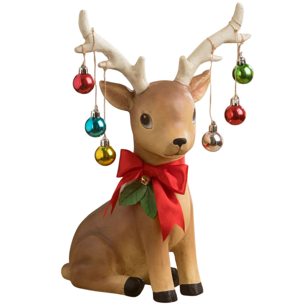 Ornamental Reindeer Paper Mache by Bethany Lowe front