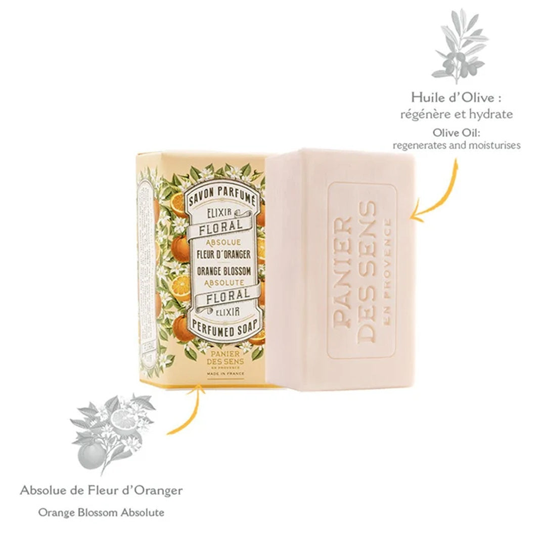Cuddle Decor French Soap Bar - Orange Blossom by PANIER DES SENS 2