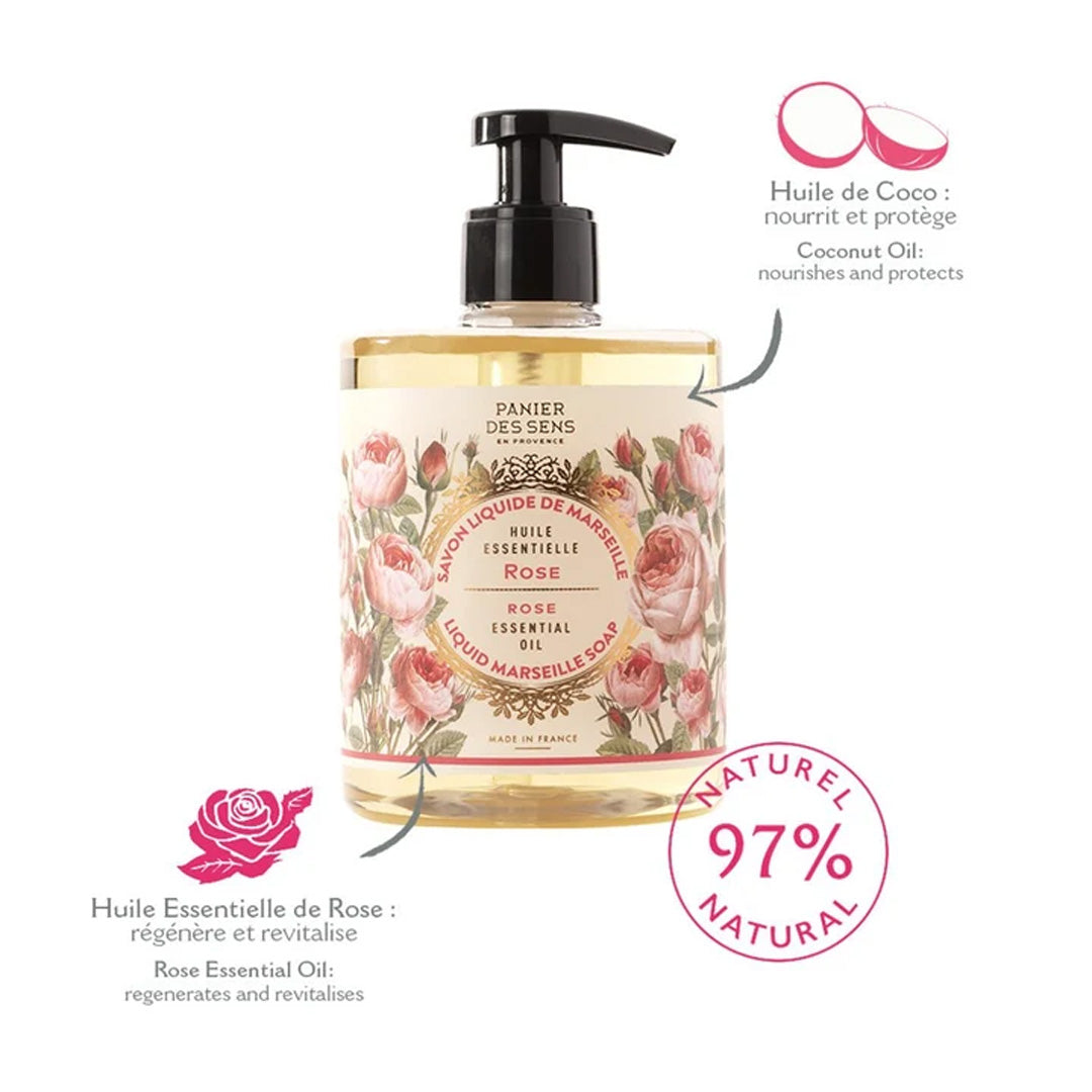 Cuddle Decor Liquid Marseille Soap - Rejuvenating Rose by PANIER DES SENS 9