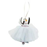 Patience Brewster by Mackenzie Childs Penguin en Pointe Ornament blue tutu