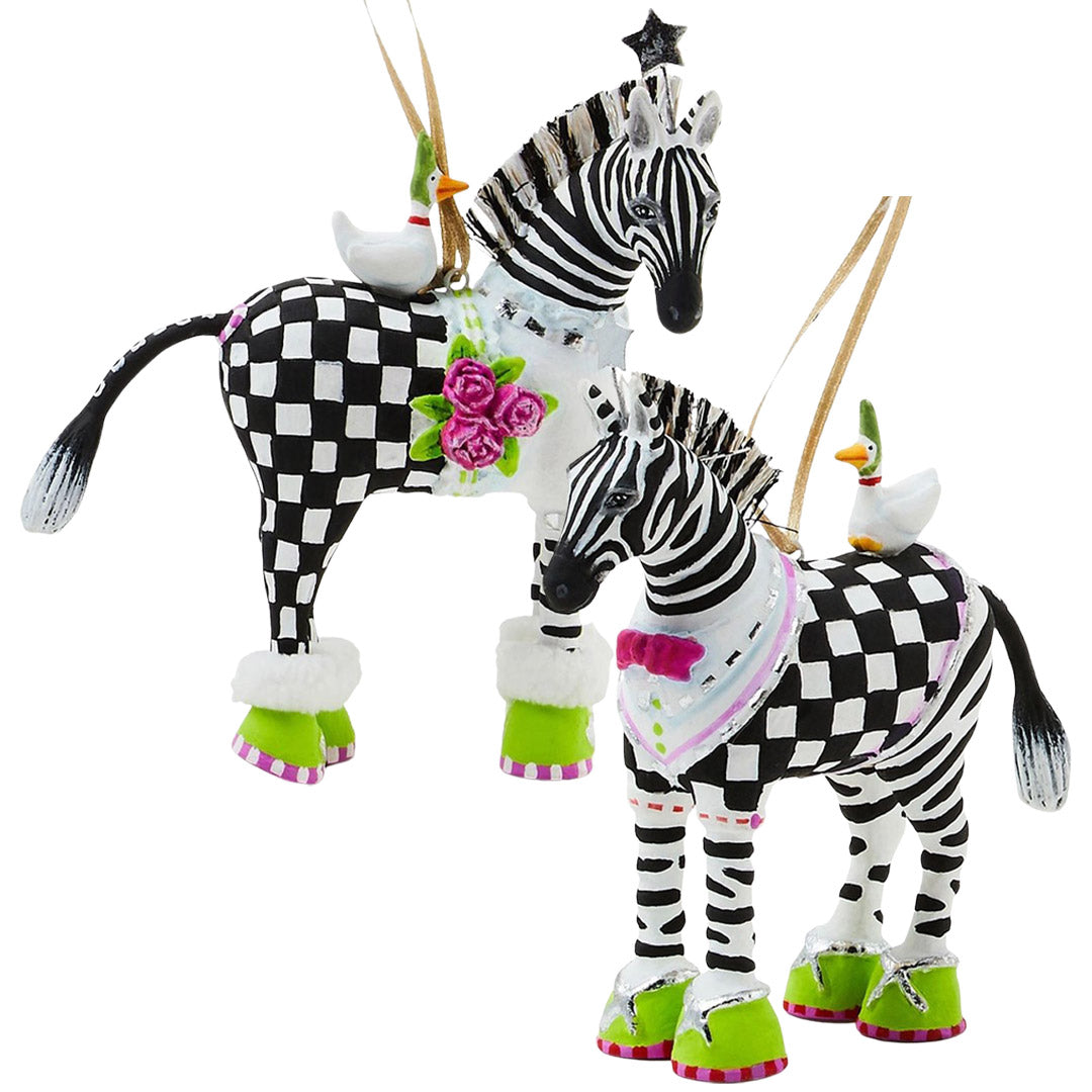 ひめひびAnotherPrincessDays~White or Black~ Zelda & Zeke Zebras by Patience Brewster – Cuddle Decor