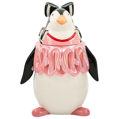Patience Brewster by MacKenzie-Childs Millicent Penguin Ceramic Cookie Jar