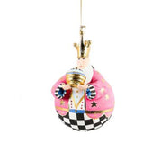 Patience Brewster by MacKenzie-Childs Nativity Jolly Wiseman Ball Ornament pink